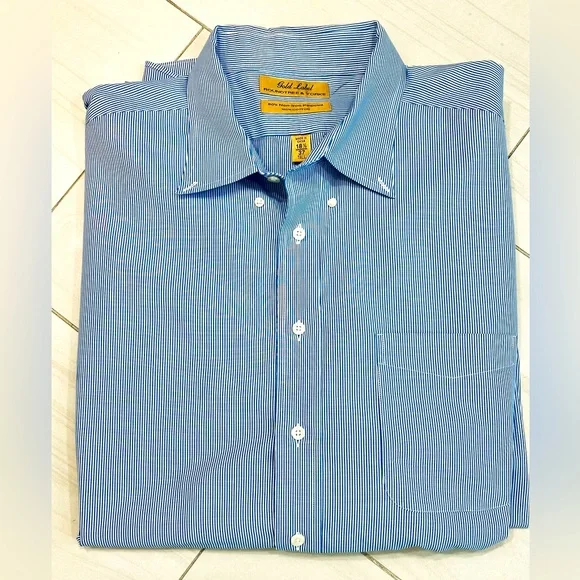 Roundtree & Yorke | Shirts | Roundtree Yorke Dillards Gold Label Dress Shirt  Button Down Collar | Poshmark